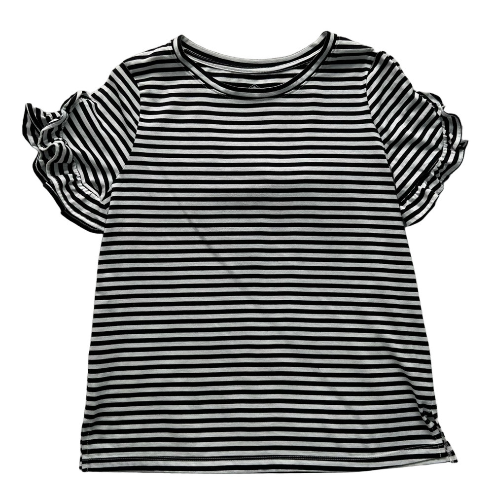 NWOT St. Johns Bay Ruffle Sleeve T-Shirt - Size M
